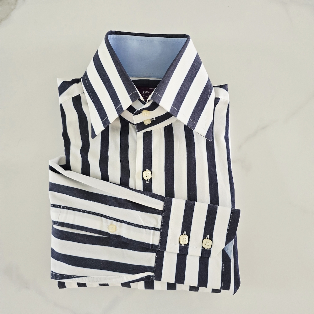 Hawes & Curtis Striped Men's Shirt, Small, EUC